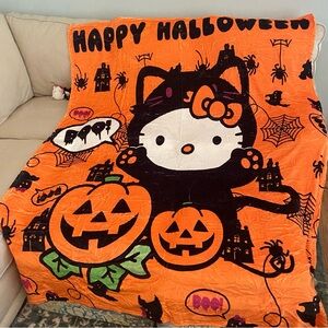 Hello Kitty Full Size Halloween Blanket